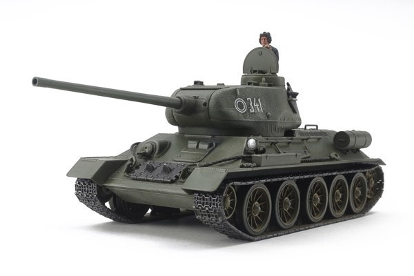 Tamiya 1/48 Russian Medium Tank T-34-85 i gruppen SPORT, FRITID & HOBBY / Hobby / Plastik modeller / Militære køretøjer (land) hos TP E-commerce Nordic AB (A07416)