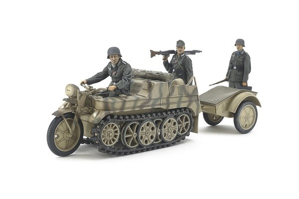 Tamiya 1/35 German Sd.Kfz.2 Kettenkraftrad (Mid-Productio i gruppen SPORT, FRITID & HOBBY / Hobby / Plastik modeller / Militære køretøjer (land) hos TP E-commerce Nordic AB (A07419)