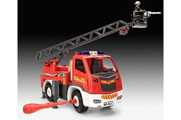 Revell Fire Truck - Ladder Unit i gruppen SPORT, FRITID & HOBBY / Hobby / Plastik modeller / Juniorsæt hos TP E-commerce Nordic AB (A07461)