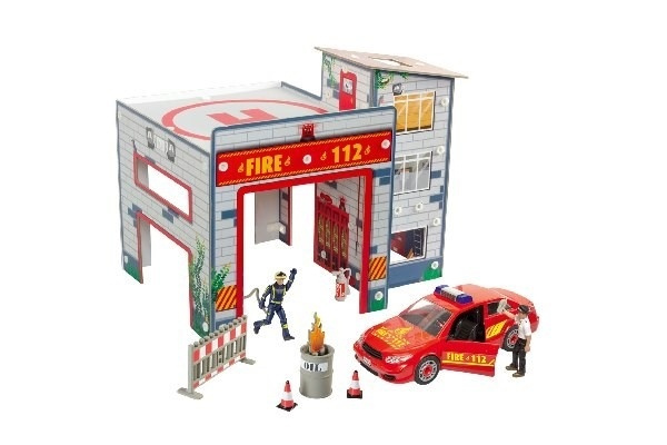 Revell Playset \'Fire Station\' i gruppen SPORT, FRITID & HOBBY / Hobby / Plastik modeller / Juniorsæt hos TP E-commerce Nordic AB (A07465)