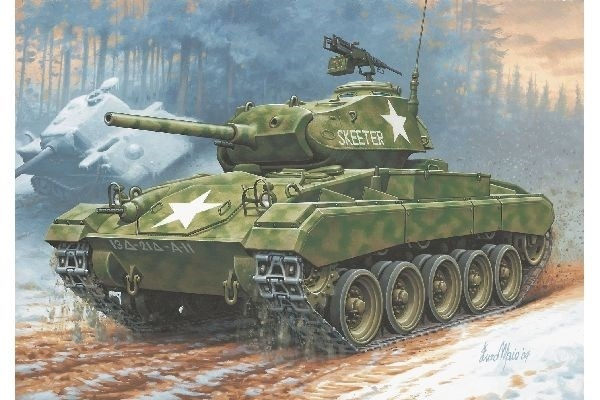 Revell 1:76 M24 Chaffee i gruppen SPORT, FRITID & HOBBY / Hobby / Plastik modeller / Militære køretøjer (land) hos TP E-commerce Nordic AB (A07560)