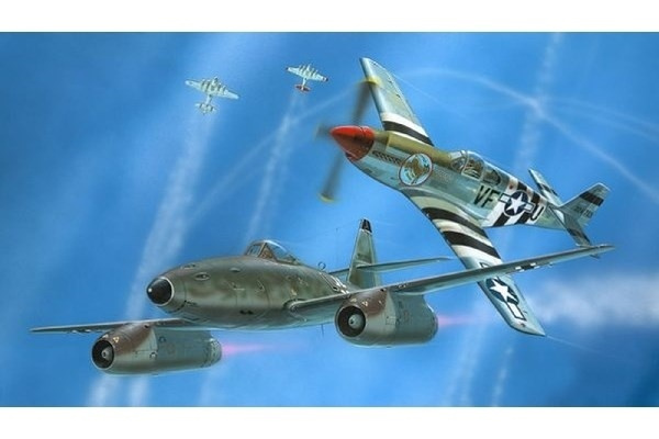 Revell Combat Set Me262 & P-51B 1:72 i gruppen SPORT, FRITID & HOBBY / Hobby / Plastik modeller / Fly & Helikoptere hos TP E-commerce Nordic AB (A07591)