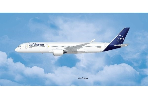 Revell Airbus A350-900 Lufthansa New Livery i gruppen SPORT, FRITID & HOBBY / Hobby / Plastik modeller / Fly & Helikoptere hos TP E-commerce Nordic AB (A07618)