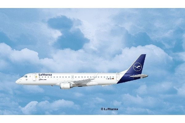 Revell Embraer 190 Lufthansa New Livery i gruppen SPORT, FRITID & HOBBY / Hobby / Plastik modeller / Fly & Helikoptere hos TP E-commerce Nordic AB (A07620)