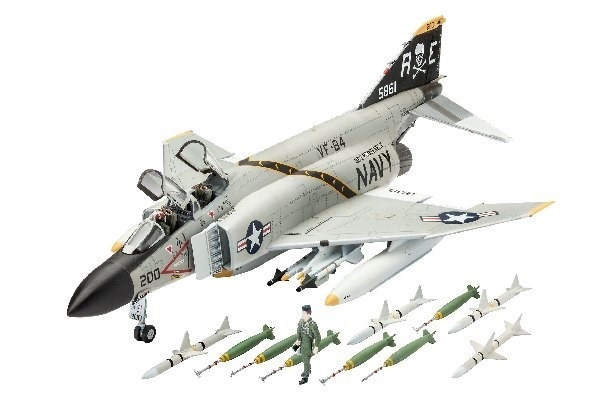 Revell F-4J Phantom II i gruppen SPORT, FRITID & HOBBY / Hobby / Plastik modeller / Fly & Helikoptere hos TP E-commerce Nordic AB (A07659)