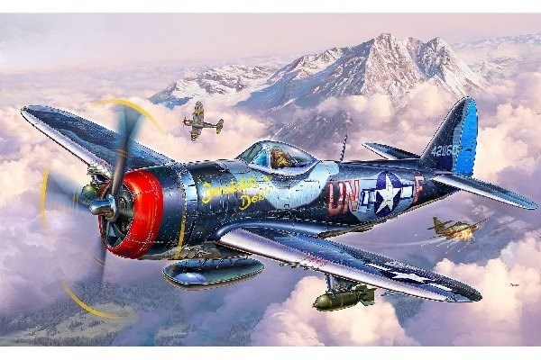 Revell P-47M Thunderbolt i gruppen SPORT, FRITID & HOBBY / Hobby / Plastik modeller / Fly & Helikoptere hos TP E-commerce Nordic AB (A07677)