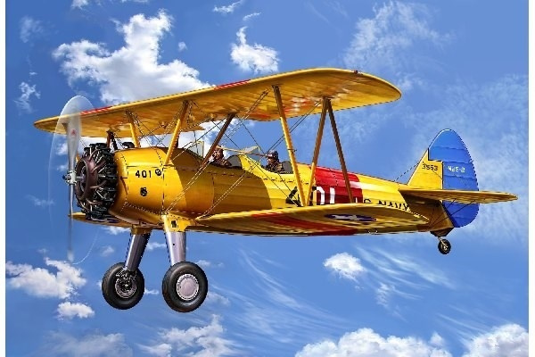 Revell Stearman Kaydet i gruppen SPORT, FRITID & HOBBY / Hobby / Plastik modeller / Fly & Helikoptere hos TP E-commerce Nordic AB (A07711)