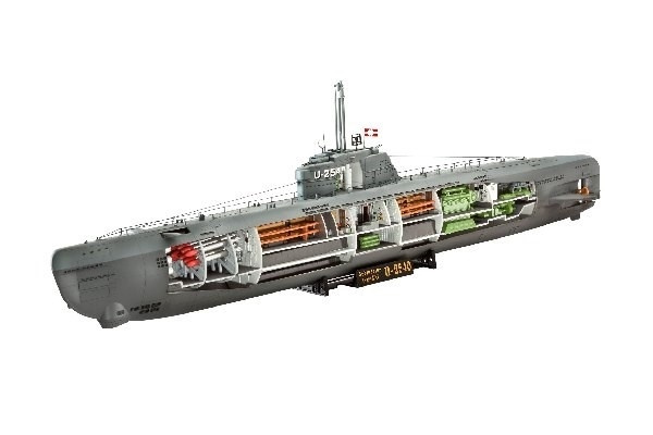 Revell U-Boat XXI Type w, Interieur i gruppen SPORT, FRITID & HOBBY / Hobby / Plastik modeller / Skib hos TP E-commerce Nordic AB (A07761)