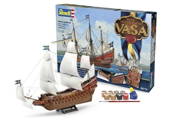 Revell Gift-Set Royal Swedish Warship VASA i gruppen SPORT, FRITID & HOBBY / Hobby / Plastik modeller / Startsæt/Gavesæt hos TP E-commerce Nordic AB (A07826)