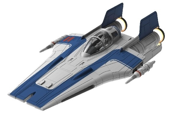 Revell 1:44 Modstandsbevægelsen A-wing Fighter, blå i gruppen SPORT, FRITID & HOBBY / Hobby / Plastik modeller / Sci-Fi hos TP E-commerce Nordic AB (A07861)