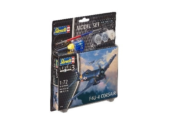 Revell Model Set F4U-4 Corsair i gruppen SPORT, FRITID & HOBBY / Hobby / Plastik modeller / Startsæt/Gavesæt hos TP E-commerce Nordic AB (A08074)