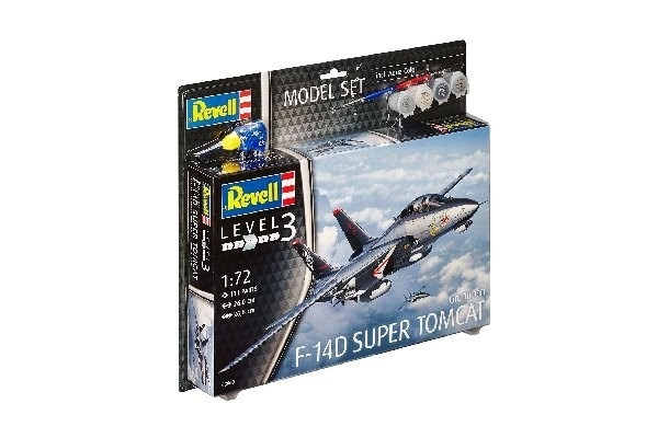 Revell Model Set F-14D Super Tomcat i gruppen SPORT, FRITID & HOBBY / Hobby / Plastik modeller / Startsæt/Gavesæt hos TP E-commerce Nordic AB (A08077)