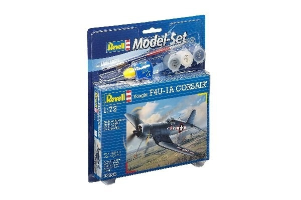 Revell Model Set Vought F4U-1D CORSAIR i gruppen SPORT, FRITID & HOBBY / Hobby / Plastik modeller / Startsæt/Gavesæt hos TP E-commerce Nordic AB (A08083)