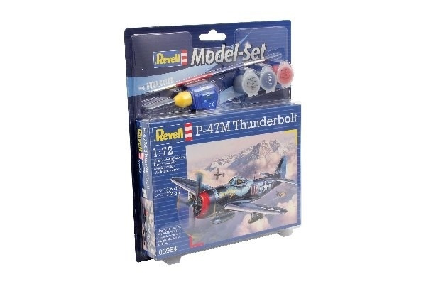 Revell Model Set P-47M Thunderbolt i gruppen SPORT, FRITID & HOBBY / Hobby / Plastik modeller / Startsæt/Gavesæt hos TP E-commerce Nordic AB (A08084)