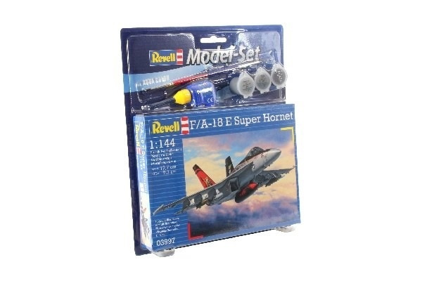 Revell Model Set F/A-18E Super Hornet i gruppen SPORT, FRITID & HOBBY / Hobby / Plastik modeller / Startsæt/Gavesæt hos TP E-commerce Nordic AB (A08087)