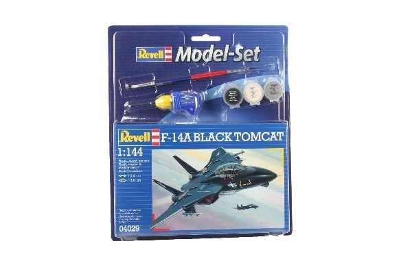 Revell Model Set F-14A Black Tomcat i gruppen SPORT, FRITID & HOBBY / Hobby / Plastik modeller / Startsæt/Gavesæt hos TP E-commerce Nordic AB (A08090)