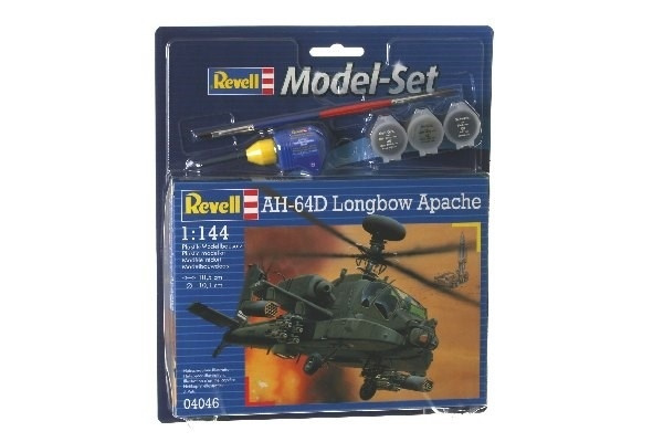 Revell Model Set AH-64D Longbow Apache i gruppen SPORT, FRITID & HOBBY / Hobby / Plastik modeller / Startsæt/Gavesæt hos TP E-commerce Nordic AB (A08091)