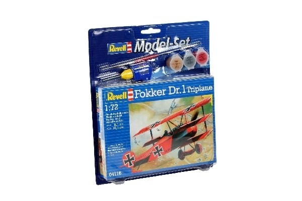 Revell Model Set Fokker DR, 1 Triplane i gruppen SPORT, FRITID & HOBBY / Hobby / Plastik modeller / Startsæt/Gavesæt hos TP E-commerce Nordic AB (A08094)