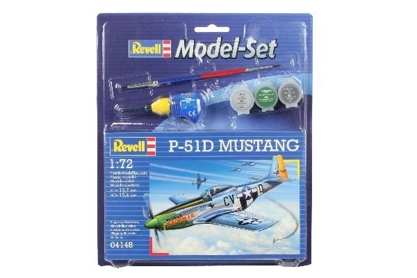 Revell Model Set P-51D Mustang i gruppen SPORT, FRITID & HOBBY / Hobby / Plastik modeller / Startsæt/Gavesæt hos TP E-commerce Nordic AB (A08096)