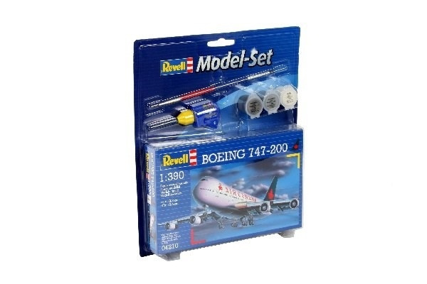 Revell Model Set Boeing 747-200 i gruppen SPORT, FRITID & HOBBY / Hobby / Plastik modeller / Startsæt/Gavesæt hos TP E-commerce Nordic AB (A08100)