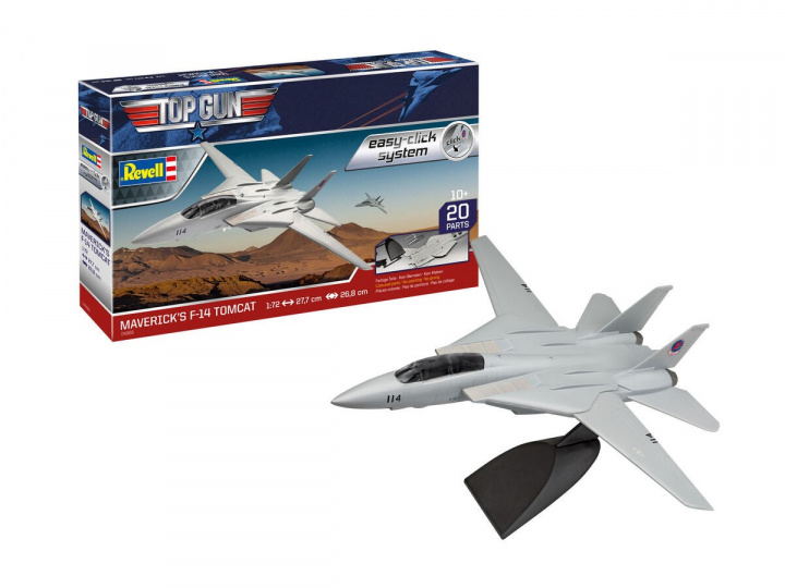 Revell Model Set easy-click F-14 Tomcat \'Top Gun\' 1:72 i gruppen SPORT, FRITID & HOBBY / Hobby / Plastik modeller / Startsæt/Gavesæt hos TP E-commerce Nordic AB (A08120)