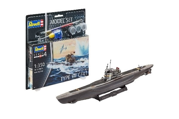 Revell Model Set German Submarine Type i gruppen SPORT, FRITID & HOBBY / Hobby / Plastik modeller / Startsæt/Gavesæt hos TP E-commerce Nordic AB (A08130)