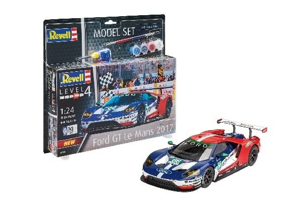 Revell Model Set Ford GT - Le Mans i gruppen SPORT, FRITID & HOBBY / Hobby / Plastik modeller / Startsæt/Gavesæt hos TP E-commerce Nordic AB (A08162)