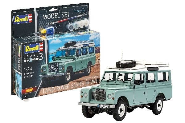 Revell Model Set Land Rover Series III 1:24 i gruppen SPORT, FRITID & HOBBY / Hobby / Plastik modeller / Startsæt/Gavesæt hos TP E-commerce Nordic AB (A08167)