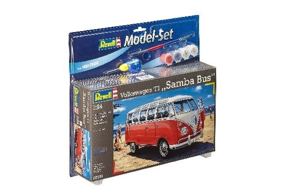 Revell Model Set VW T1 Samba Bus i gruppen SPORT, FRITID & HOBBY / Hobby / Plastik modeller / Startsæt/Gavesæt hos TP E-commerce Nordic AB (A08180)