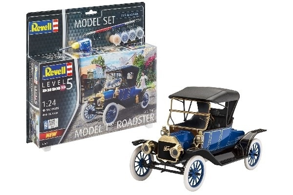 Revell 1:24 Model Set 1913 Ford Model T Road i gruppen SPORT, FRITID & HOBBY / Hobby / Plastik modeller / Startsæt/Gavesæt hos TP E-commerce Nordic AB (A08188)