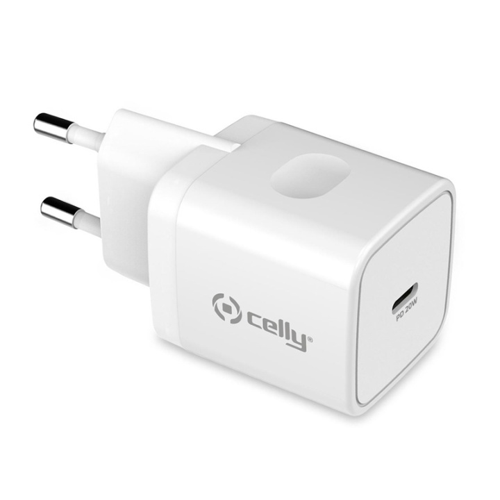 Celly USB-laddare USB-C PD 20W i gruppen COMPUTERTILBEHØR / Kabler og adaptere / USB / USB-C hos TP E-commerce Nordic AB (A08375)