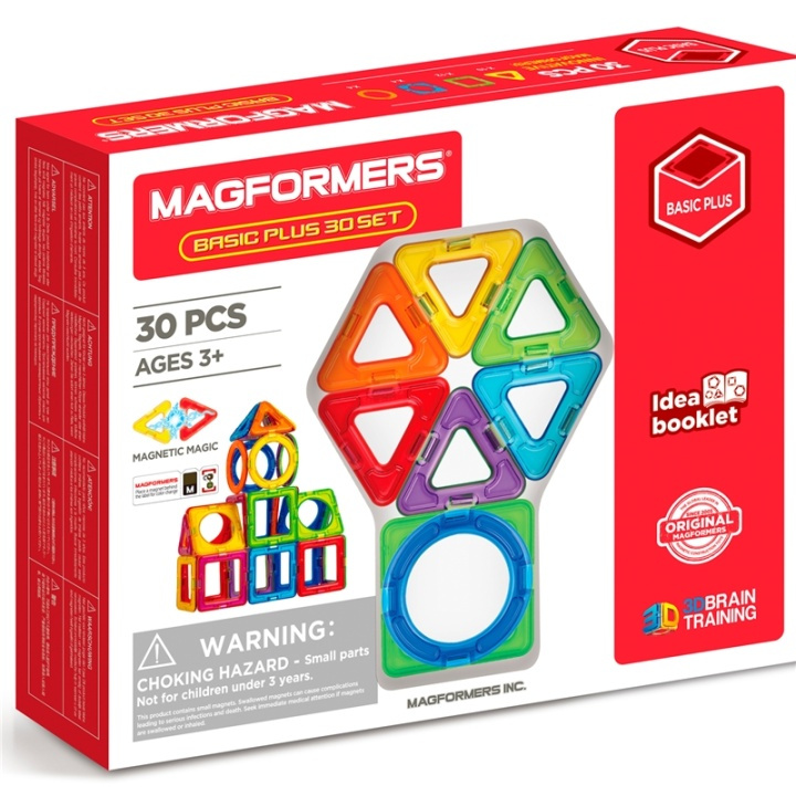 Magformers Basic Plus 30 i gruppen LEGETØJ, BØRN & BABY / Legetøj / Bygge legesager / Klodser hos TP E-commerce Nordic AB (A08544)