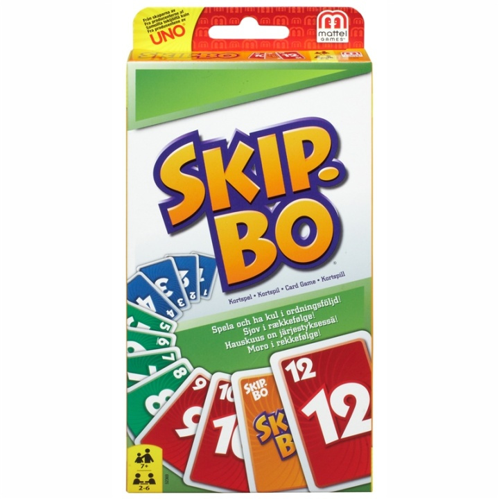 Mattel Games Skip-Bo Card Game i gruppen LEGETØJ, BØRN & BABY / Legetøj / Brætspil / Spil til børn hos TP E-commerce Nordic AB (A08552)