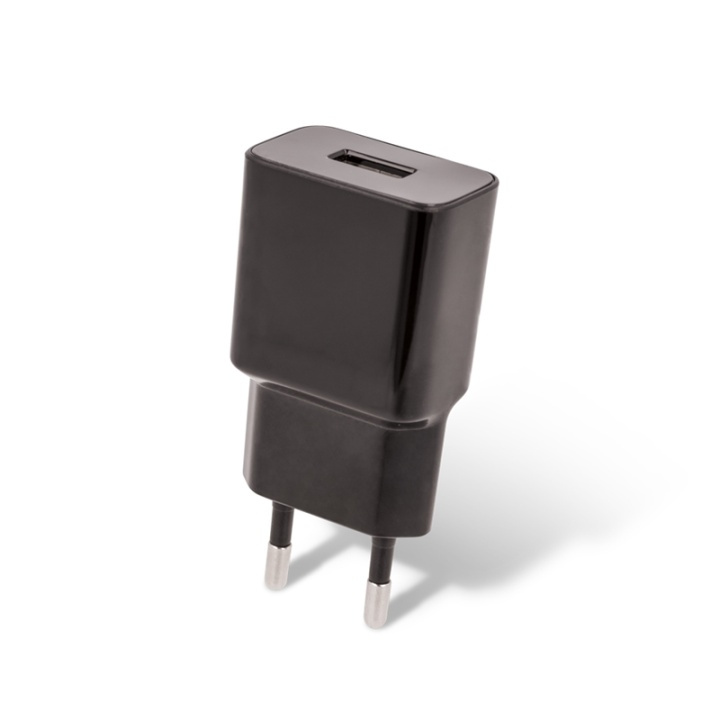 MXTC-01 Vægoplader USB, hurtig opladning (2,1A) + microUSB-kabel, sort i gruppen SMARTPHONES & TABLETS / Opladere og kabler / Vægoplader / Vægoplader microUSB hos TP E-commerce Nordic AB (A08736)