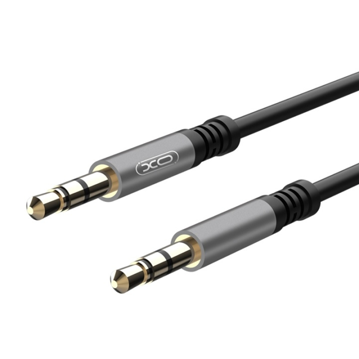 XO NB121 3,5 mm - 3,5 mm Audio-Kabel (mini-jack) 1m, Svart i gruppen HJEMMEELEKTRONIK / Kabler og adaptere / Audio Analog / 3.5 mm hos TP E-commerce Nordic AB (A08748)