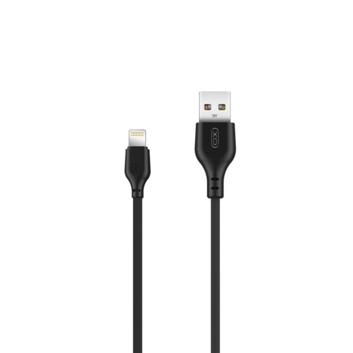 XO NB103 USB - Lightning-kabel (2.1A) 1m, Svart i gruppen SMARTPHONES & TABLETS / Opladere og kabler / Kabler / Kabler Lightning hos TP E-commerce Nordic AB (A08750)