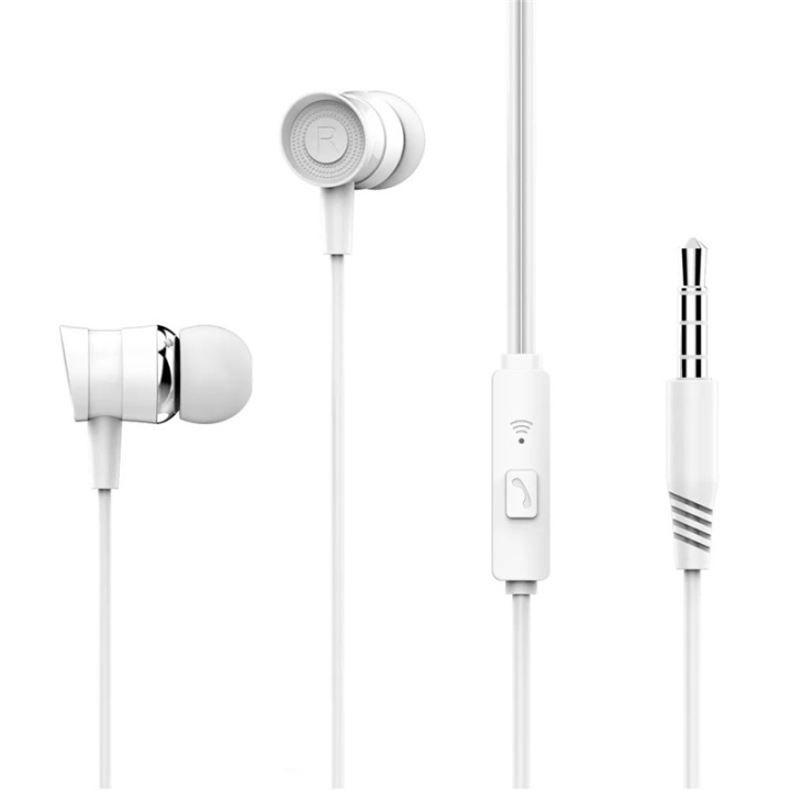 Xo EP20 In-Ear-hovedtelefoner med ledning, hvid i gruppen HJEMMEELEKTRONIK / Lyd & billede / Hovedtelefoner & Tilbehør / Hovedtelefoner hos TP E-commerce Nordic AB (A08775)