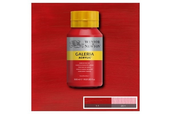 WINSOR Galeria Acrylic 500Ml Cad Red Hue 095 i gruppen SPORT, FRITID & HOBBY / Hobby / Mal & Tegn / Kunstnerfarver / Acryl hos TP E-commerce Nordic AB (A08785)