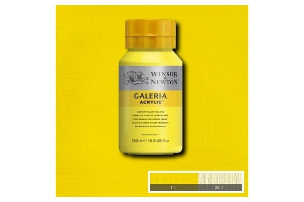 WINSOR Galeria Acrylic 500Ml Cad Yell Pale Hue 114 i gruppen SPORT, FRITID & HOBBY / Hobby / Mal & Tegn / Kunstnerfarver / Acryl hos TP E-commerce Nordic AB (A08786)