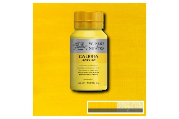 WINSOR Galeria Acrylic 500Ml Cad Yellow Medium H 120 i gruppen SPORT, FRITID & HOBBY / Hobby / Mal & Tegn / Kunstnerfarver / Acryl hos TP E-commerce Nordic AB (A08788)