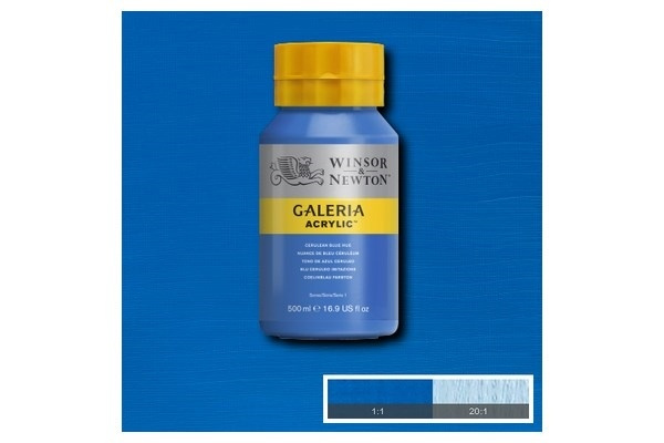 WINSOR Galeria Acrylic 500Ml Cerulean Blue Hue 138 i gruppen SPORT, FRITID & HOBBY / Hobby / Mal & Tegn / Kunstnerfarver / Acryl hos TP E-commerce Nordic AB (A08789)