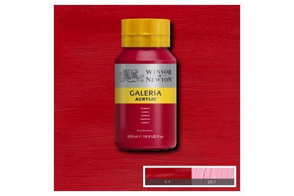 WINSOR Galeria Acrylic 500Ml Crimson 203 i gruppen SPORT, FRITID & HOBBY / Hobby / Mal & Tegn / Kunstnerfarver / Acryl hos TP E-commerce Nordic AB (A08791)