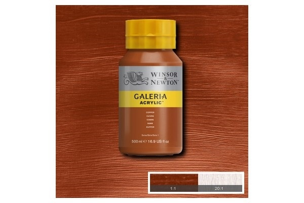 WINSOR Galeria Acrylic 500Ml Copper 214 i gruppen SPORT, FRITID & HOBBY / Hobby / Mal & Tegn / Kunstnerfarver / Acryl hos TP E-commerce Nordic AB (A08792)