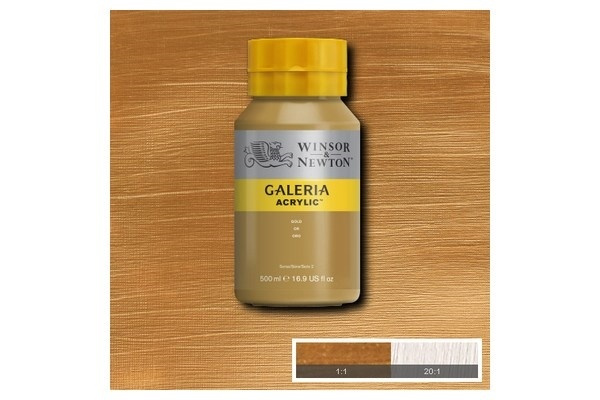 WINSOR Galeria Acrylic 500Ml Gold 283 i gruppen SPORT, FRITID & HOBBY / Hobby / Mal & Tegn / Kunstnerfarver / Acryl hos TP E-commerce Nordic AB (A08795)