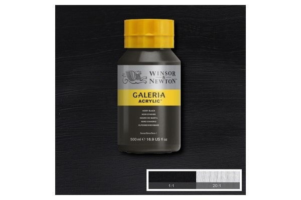 WINSOR Galeria Acrylic 500Ml Ivory Black 331 i gruppen SPORT, FRITID & HOBBY / Hobby / Mal & Tegn / Kunstnerfarver / Acryl hos TP E-commerce Nordic AB (A08798)