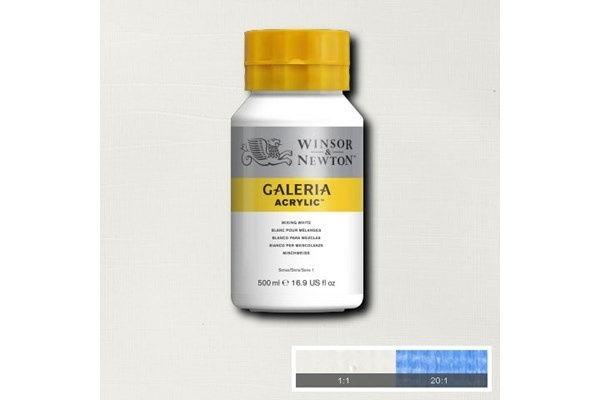 WINSOR Galeria Acrylic 500Ml Mixing White 415 i gruppen SPORT, FRITID & HOBBY / Hobby / Mal & Tegn / Kunstnerfarver / Acryl hos TP E-commerce Nordic AB (A08802)