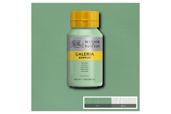 WINSOR Galeria Acrylic 500Ml Pale Olive 435 i gruppen SPORT, FRITID & HOBBY / Hobby / Mal & Tegn / Kunstnerfarver / Acryl hos TP E-commerce Nordic AB (A08805)