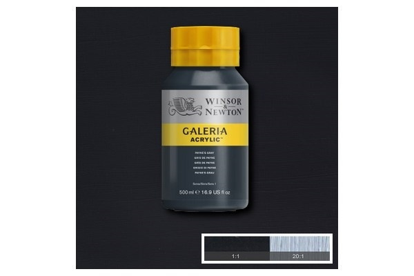 WINSOR Galeria Acrylic 500Ml Paynes Grey 465 i gruppen SPORT, FRITID & HOBBY / Hobby / Mal & Tegn / Kunstnerfarver / Acryl hos TP E-commerce Nordic AB (A08812)