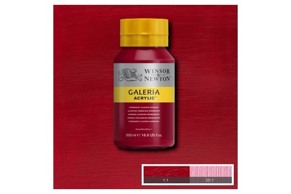 WINSOR Galeria Acrylic 500Ml Perm. Alizarin Crimson 466 i gruppen SPORT, FRITID & HOBBY / Hobby / Mal & Tegn / Kunstnerfarver / Acryl hos TP E-commerce Nordic AB (A08813)