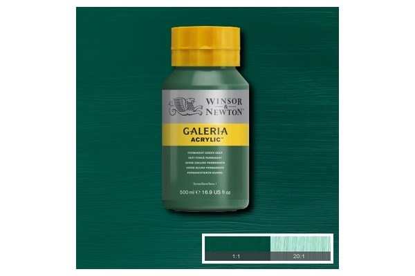 WINSOR Galeria Acrylic 500Ml Perm Green Deep 482 i gruppen SPORT, FRITID & HOBBY / Hobby / Mal & Tegn / Kunstnerfarver / Acryl hos TP E-commerce Nordic AB (A08814)